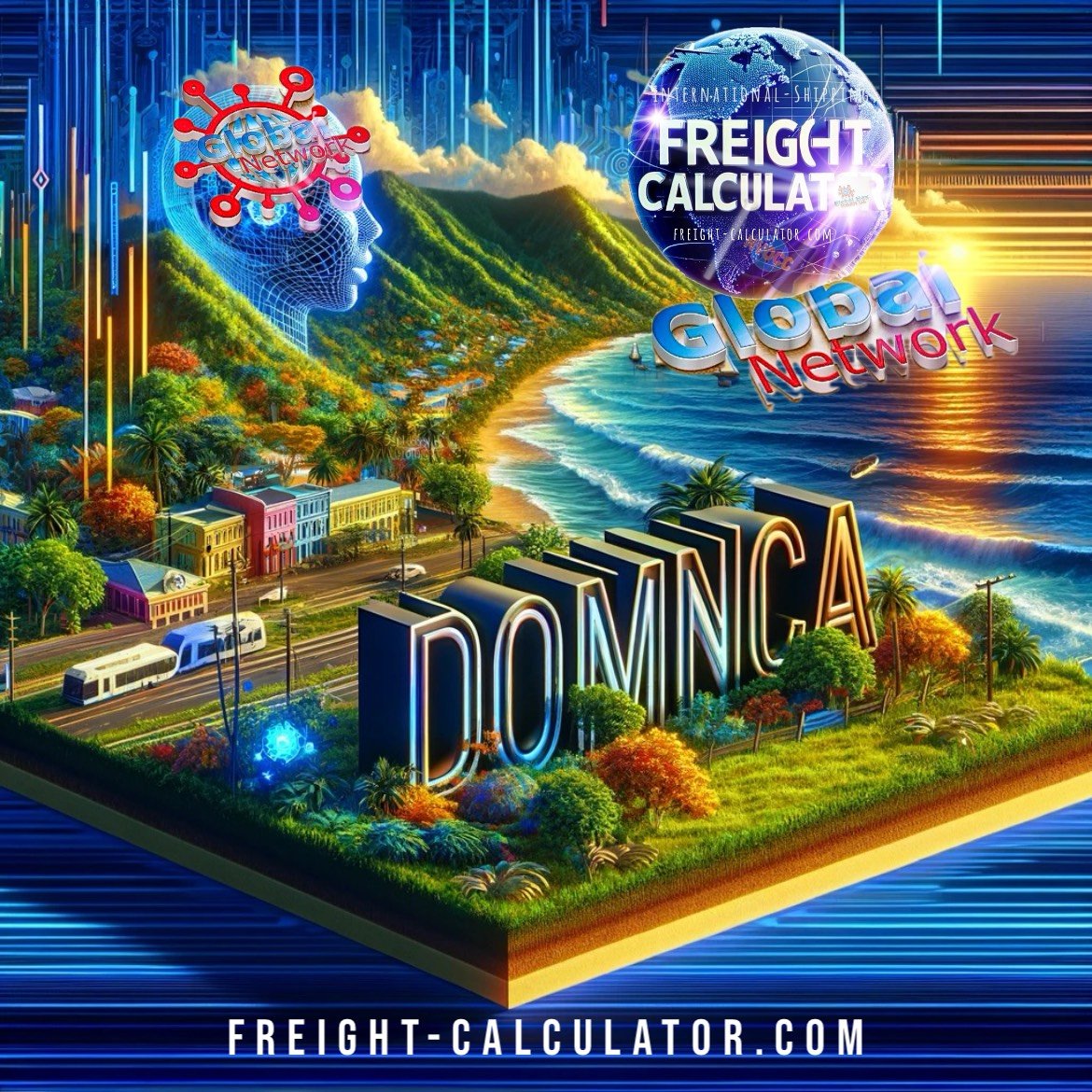 Freight Charges Calculator To DOMINICA